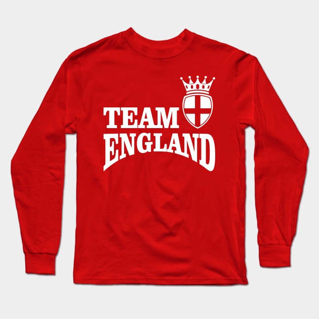 TEAM ENGLAND Long Sleeve T-Shirt by VISUALUV